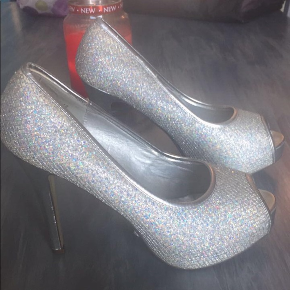 Sparkly high heels